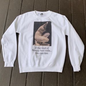 NEW APHRODITE SWEATSHIRT BODY POSITIVITY GILDAN